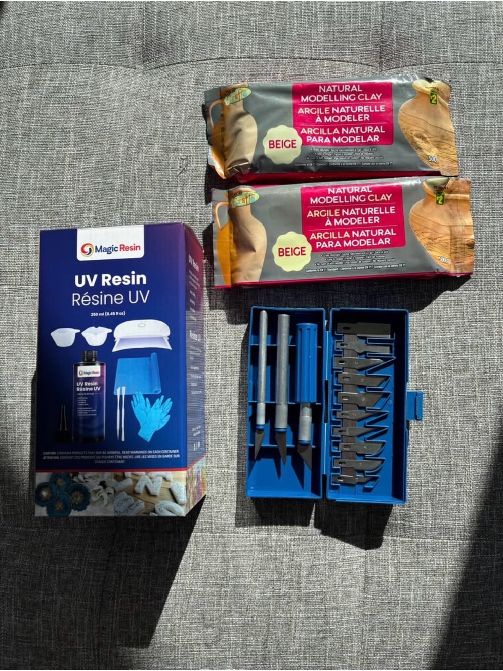 Complete Arts n crafts Clay and UV Resin Set